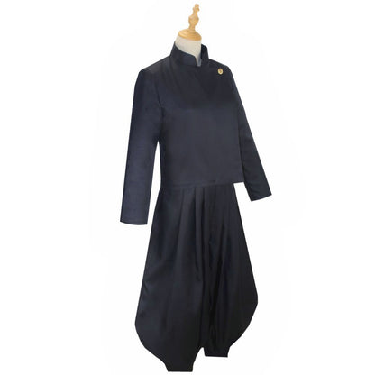 Geto Suguru Cosplay Costume Anime Jujutsu Kaisen High School Ieiri Shoko Costume Uniform Black Suit Halloween for Men Women