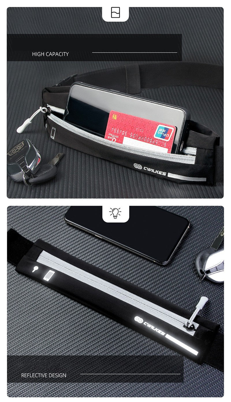 Running Belt Waist Bag for Cell Phone Sports Fanny Pack Waterproof Men Women Hidden Gym Bags Pouch