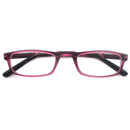 Women Men Reading Glasses Classic Small Rectangle Frame Spring Hinge Ulrta Comtable Wear Readers Eyeglass with Diopters