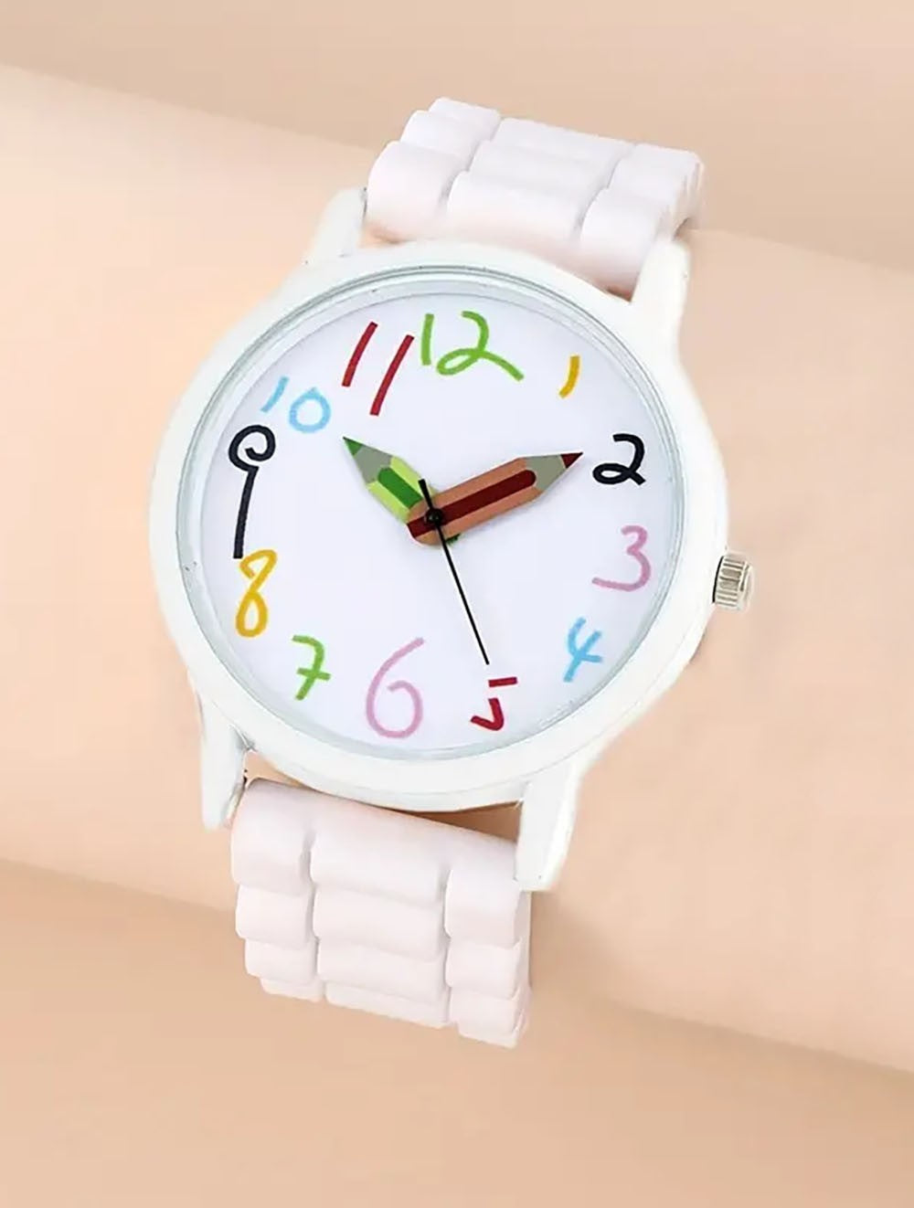 Ladies little fresh Jelly silicone pencil digital quartz watch for middle and high school simple leisure sports pointer watch
