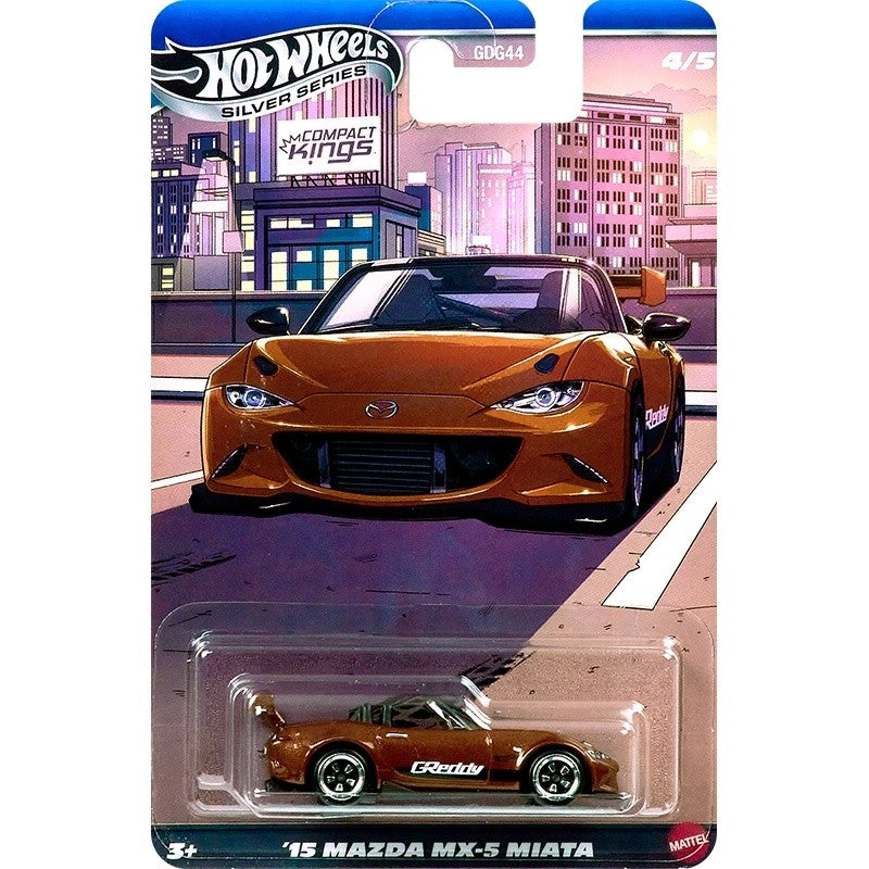 Nova Série Hot Wheels Silver Compact Kings Modelos de Carros Colecionáveis em Escala 1:64 Ford Honda Civic Subaru WRX Mazda Nissan de Liga Leve
