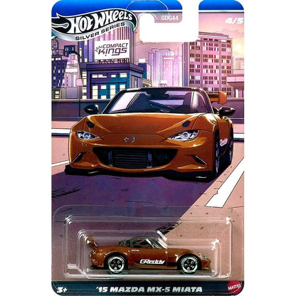 Nova Série Hot Wheels Silver Compact Kings Modelos de Carros Colecionáveis em Escala 1:64 Ford Honda Civic Subaru WRX Mazda Nissan de Liga Leve