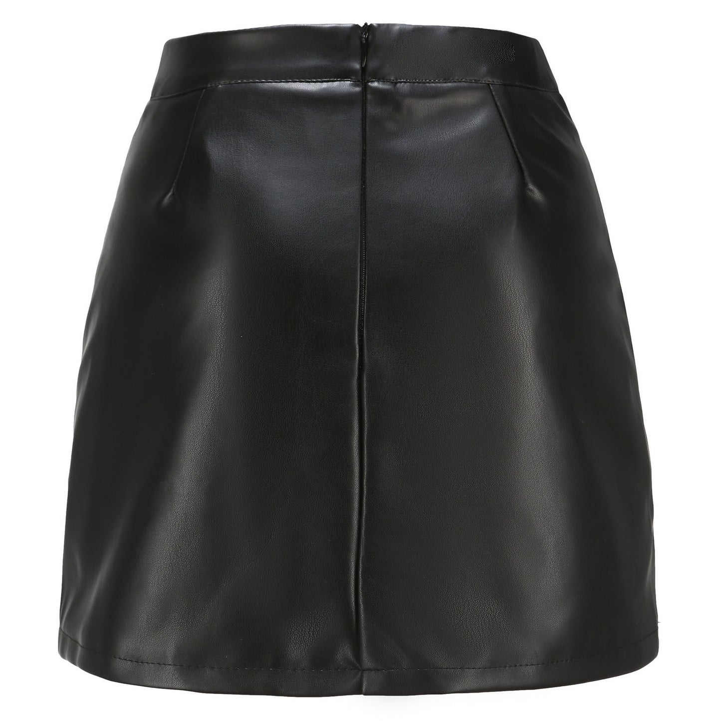 Spring and Summer New PU Leather Skirt Women's Black Elastic Women Slim Sexy Leather Skirts Brown Gray S-XXXL