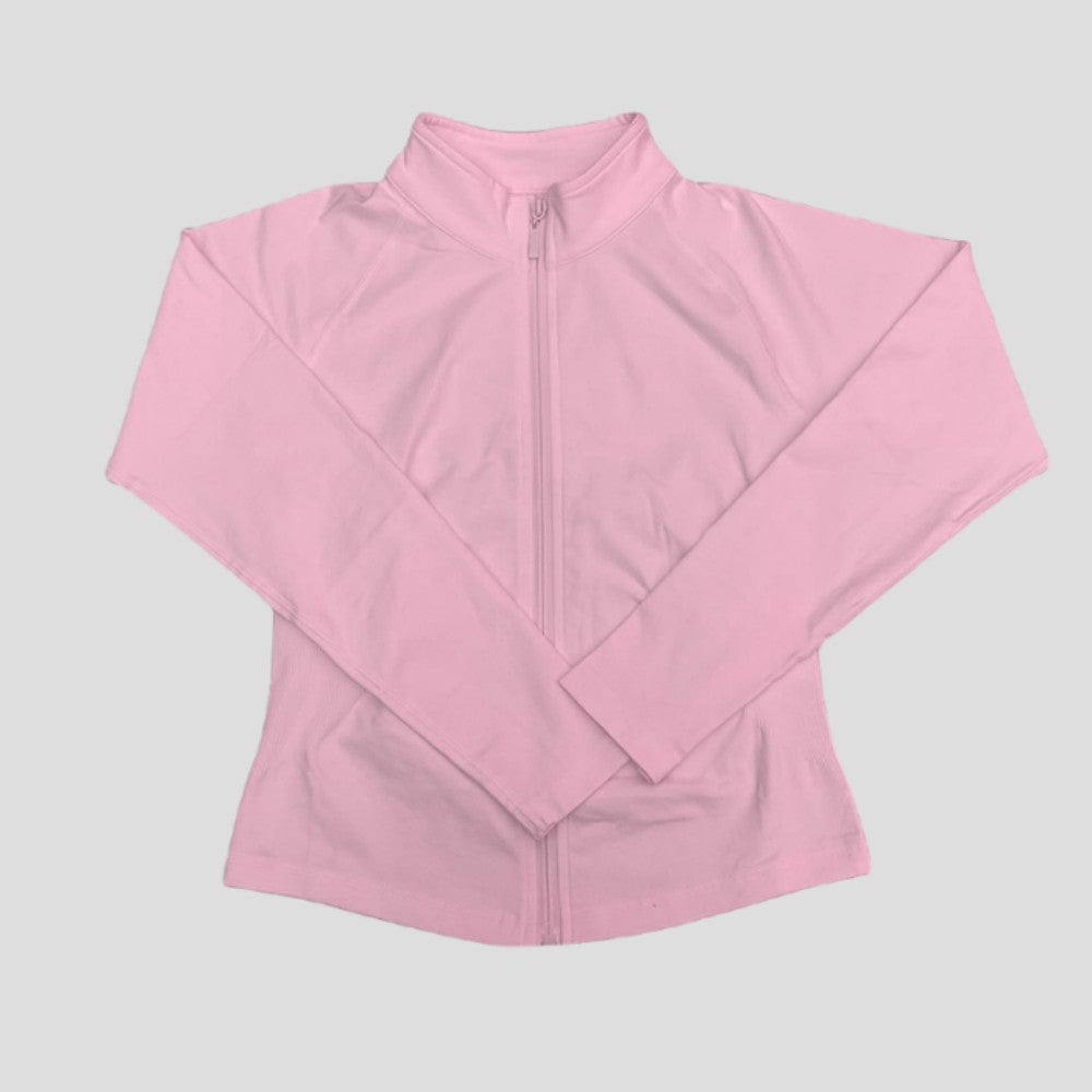 Oner Active Women's Comprehensive Training Jacket Yoga Jacket Gym Jacket Long Sleeve Zipper Tight Plastic Waistband Daily Jacket