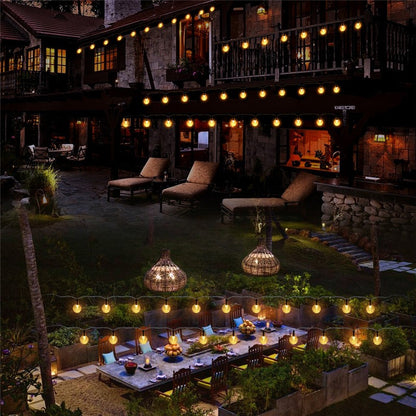 Solar String Lights Outdoor 200 LED Crystal Globe Lights Waterproof Solar Festoon Fairy Light for Garden Christmas Party Decor