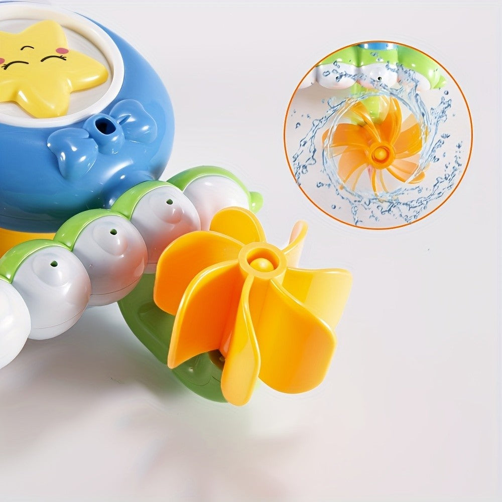 Toddlers Bath Toy, Monkey Caterpillar Preschool New Born Baby Bathtub Water Toys, Durable Interactive Multicolored Infant Toy