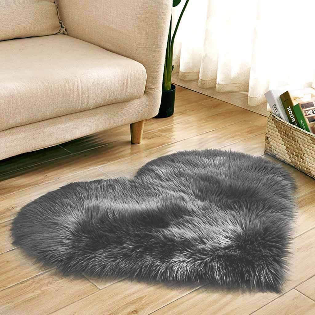 Artificial Wool Imitation Sheepskin Rugs Faux Non Slip Bedroom Shaggy Carpet Mats Fluffy Soft Area Rug Indoor Room Carpet