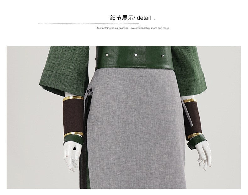 Toph Beifong Cosplay Costume Avatar of Last Airbender Live-action Gray Uniform Vest Tops Pants Outfits Halloween Carnival Suits