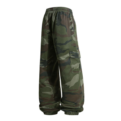 Men's Tactical Camouflage Overalls High-Quality Combat Pants Multi-Pocket Trousers Sports Training Casual Work Pants