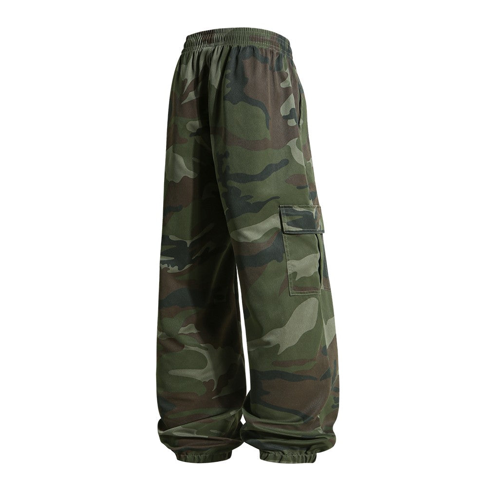Men's Tactical Camouflage Overalls High-Quality Combat Pants Multi-Pocket Trousers Sports Training Casual Work Pants