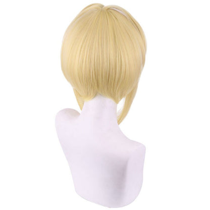 Genshin Impact Aether Lumine Cosplay Wig Pre Styled Role Play Props Heat Resistant Kong Ying Sora Hotaru Cosplay Wig