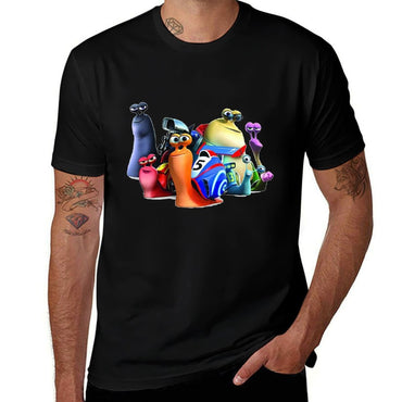 Snail turbo T-Shirt black cotton t-shirt plain for man package man t shirt heavy cotton T-Shirt