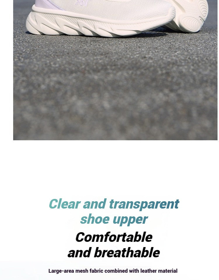 361 Degrees Women's Sneakers Retro Platform Sole Breathable Mesh All-Day Comfort Lightweight  Fitness Female Sneakers 682522230