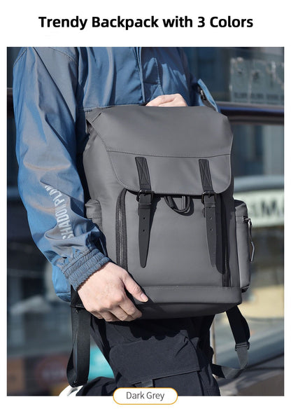 Mochila Escolar Nova 2025 para Laptop de 15.6 polegadas Material Impermeável Mochila para Viagem de Negócios Trabalho Casual Festa Masculina