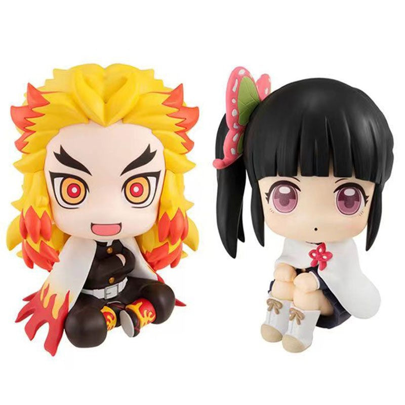 Anime Demon Slayer Boneco de Brinquedo 6cm Nezuko Tanjirou Zenitsu Inosuke Kyoujurou Kanawo Action Figures Modelo Brinquedo Presente de Natal de Aniversário Infantil