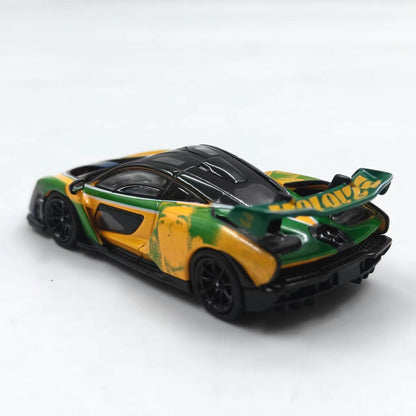 Masdi 1:64 Mclaren Senna MCL1110 Edição Especial Carro Esportivo Miniatura de Liga Diecast Ornamento Mclaren Modelo Colecionável Presentes para Meninos