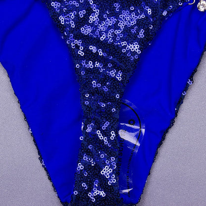 Sequins Sexy Bikinis Swimsuit With Rhinestones Women Swimwear Female Push Up Bikini Beach Swim Wear Bathing Suits Pool Bather