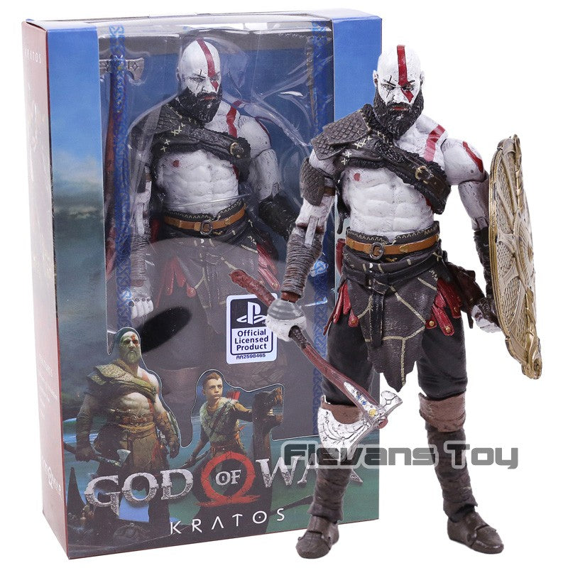 NECA God of War 2018 Kratos & Atreus Ultimate PVC Action Figure Modelo Colecionável Brinquedo 2-pack