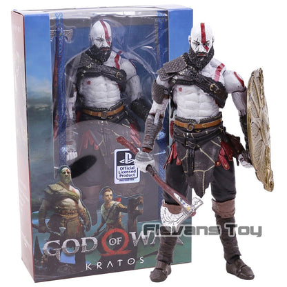 NECA God of War 2018 Kratos & Atreus Ultimate PVC Action Figure Modelo Colecionável Brinquedo 2-pack
