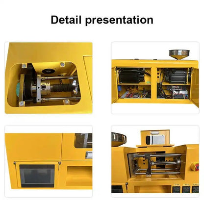 Máquina de Moldagem por Injeção Micro de Bancada 4T para Produção de Peças Plásticas Micro ABS PLA PC PE Polímero