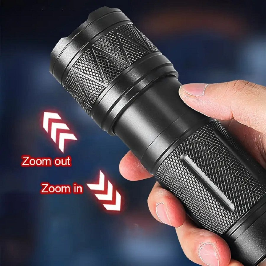 2025 New 15000mAh White Laser Flashlights 990000LM Ultra Powerful Flashlight Zoom USB Rechargeable Lantern Outdoor Camping Torch