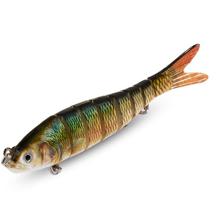 Isca Swimbait 11g 16g 27g Multi Articulada Lenta Afundante Segmentada Biônica Natação Pesca Baixo Anzol Triplo Pesca de Carpa Isca Dura