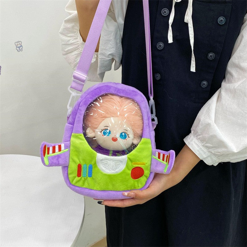 Disney Pixar Toy Story Buzz Lightyear Bolsa Feminina de Ombro Desenho Animado Bolsa Transversal Feminina Pequena Bolsa para Celular Presente de Natal