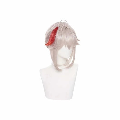 Anime Cosplay Peruca Kaedehara Kazuha com Rabo de Cavalo Cabelo Sintético Peluca para Frieren Festival Halloween Adereços