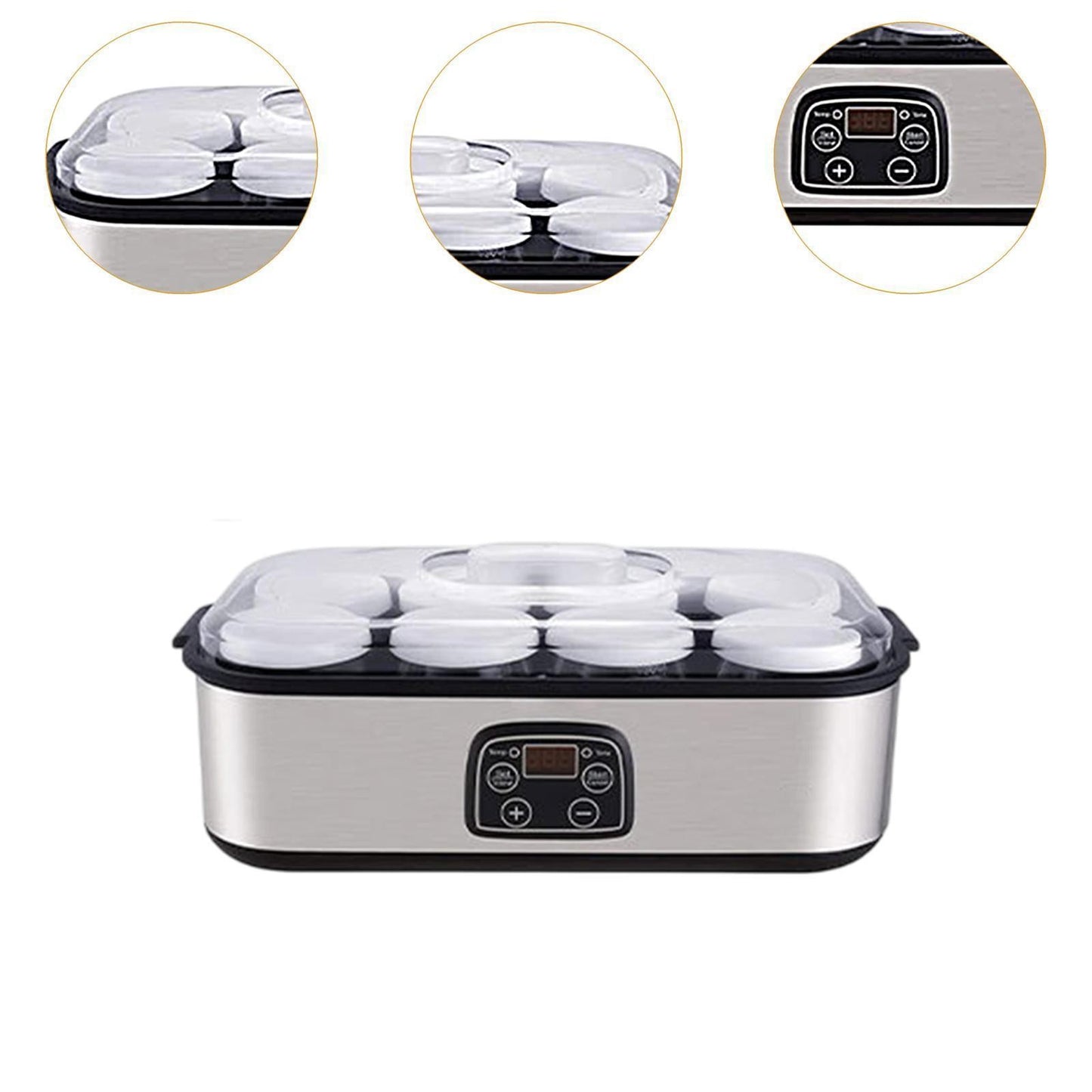 Iogurteira, Iogurteira Automática, Eletrodoméstico Compacto, Ferramenta DIY com 8