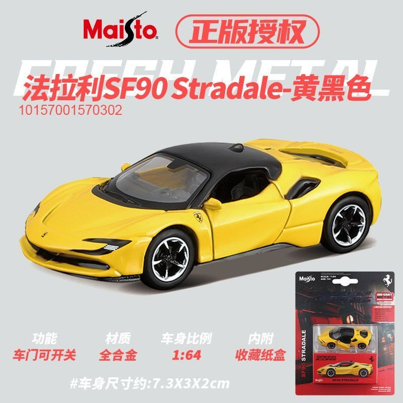 Maisto 1:64 Modelos de Carros Esportivos de Liga Ferrari Lamborghini Porsche Brinquedos de Metal Fundido para Coleção de Meninos