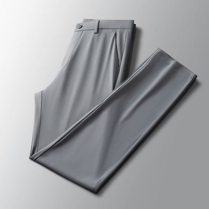 29-40 Men's Summer Pants Thin Straight Stretch Casual Pants with No Trace  khaki man trousers for work Fabric Silky Cool Feeling