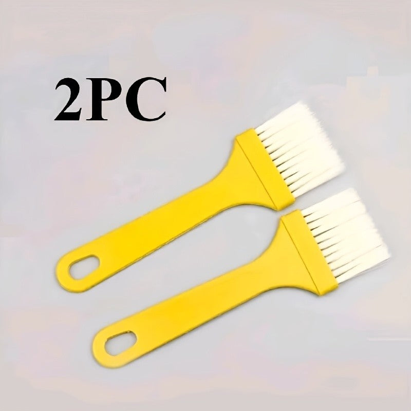 2PC heat-resistant holiday kitchen oil brush, perfect for portable baking brushes used in barbecue, baking, cooking, home kitche