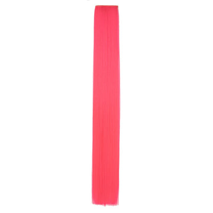 Clip in Hair Extensions Colored Party Highlights 30 inches Multi-colors Straight Hair Synthetic Hairpieces