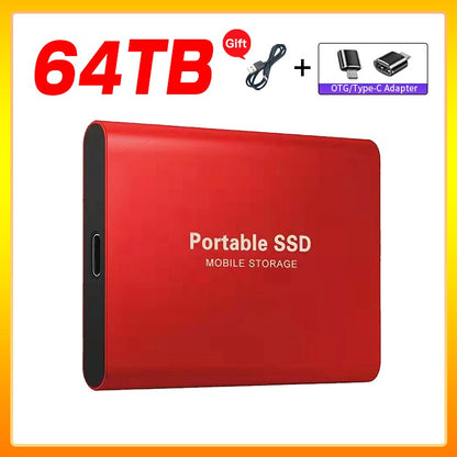 Unidade de Estado Sólido Externa de Alta Velocidade 1TB Disco Rígido Externo Portátil SSD 2TB Disco Rígido Externo SSD Para Laptop Mac