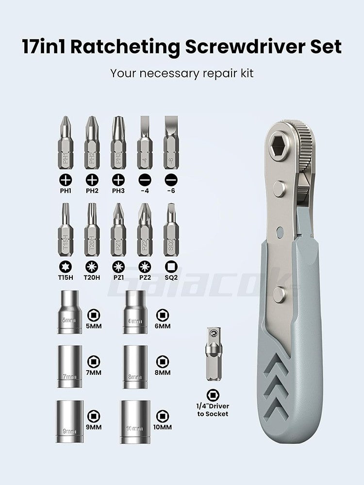 Jogo de Chave de Fenda Catraca de Ângulo Reto 24 em 1, Mini Catraca de 36 Dentes, Jogo de Chave Soquete, Ferramenta de Reparo Automotivo, Jogo de Ferramentas Manuais