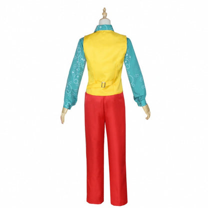 Costume de Cosplay du Film Joker, Joaquin Phoenix, Arthur Fleck, Clown Rouge Trempé, Perruque Verte, Ensemble Uniforme Personnal