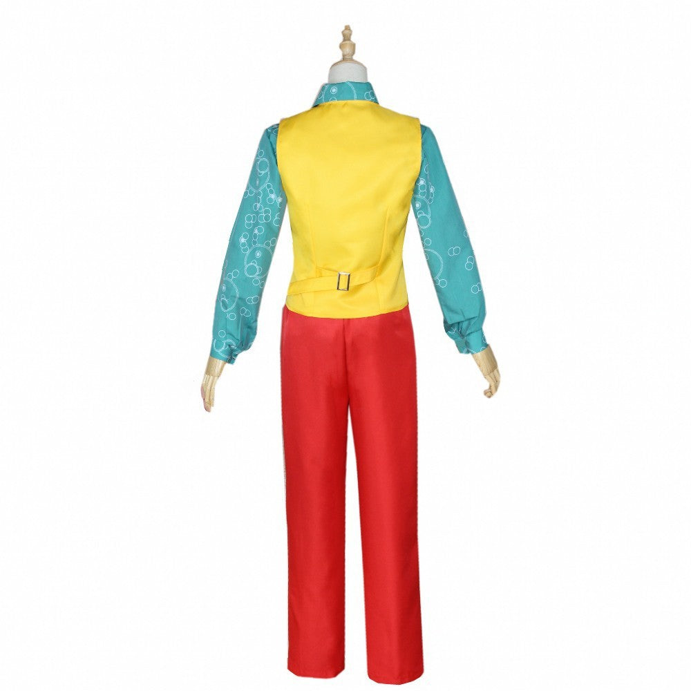 Costume de Cosplay du Film Joker, Joaquin Phoenix, Arthur Fleck, Clown Rouge Trempé, Perruque Verte, Ensemble Uniforme Personnal