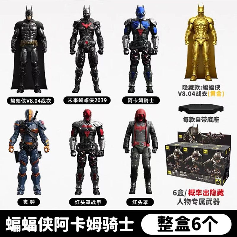 Original Batman Arkham Knight JOKER V8.04 1970 DARK KINGHT Deathstroke Red Hood  Blocks Bricks Action Figure Model Doll Toys