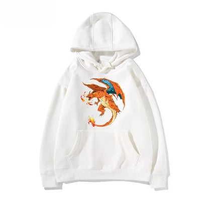 New Pokémon Cartoon Pattern Printed Men's and Women's Hoodies Autumn and Winter 2K Harajuku Large Size Casual Trend Thermal Top