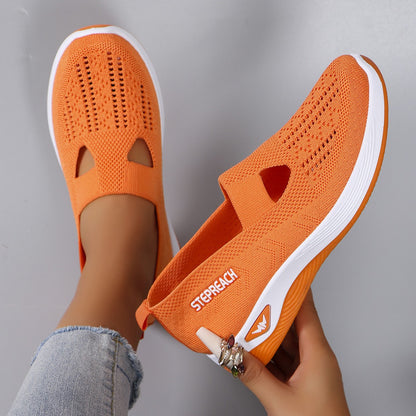 Women's summer breathable mesh flat shoes women's shoes casual sneakers shoes, clearance free shipping