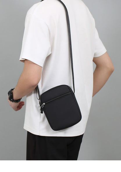 Simple Casual Mini Crossbody Bag Men's Nylon Small Shoulder Bag For Men Oxford Messenger Phone Side Sling Bag Husband Chest Pack