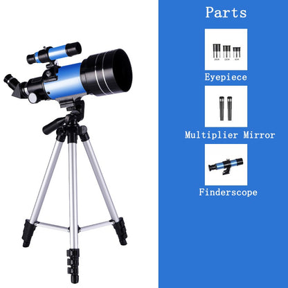 Telescópio Astronômico Profissional 150X Zoom HD para Estrelas e Lua Binóculos de Longo Alcance Potente Monocular com Visão Noturna