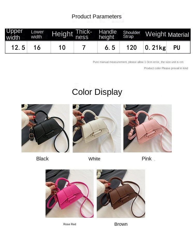 2024 New Fashion Women's Versatile Trendy Casual Mini Crossbody Bag  Niche Trendy Shoulder Bag
