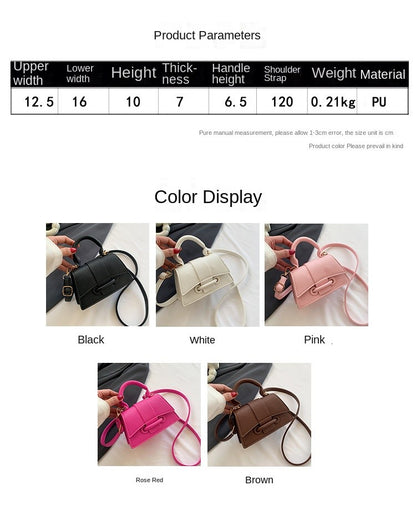 2024 New Fashion Women's Versatile Trendy Casual Mini Crossbody Bag  Niche Trendy Shoulder Bag