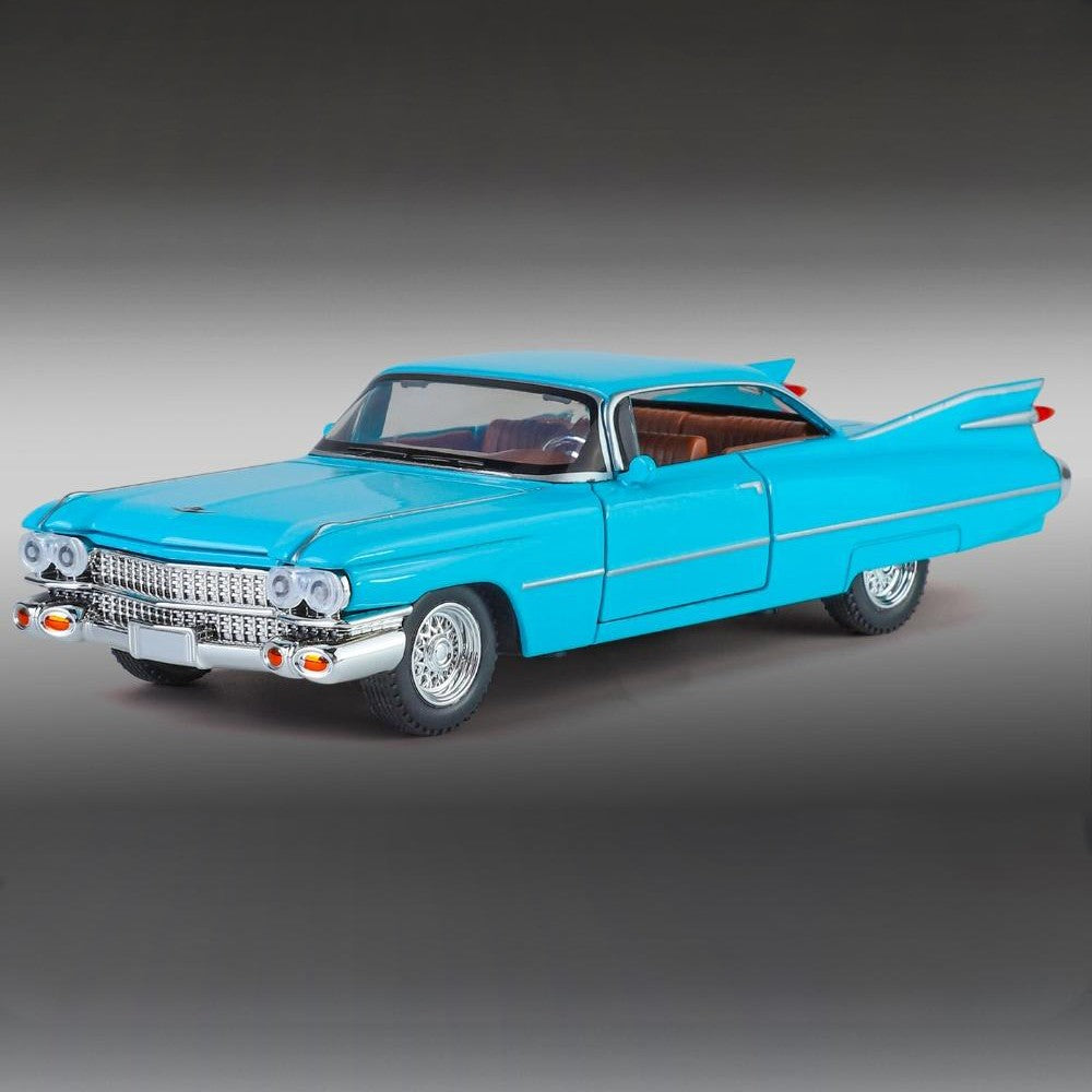 1:32 Cadillac Eldorado Biarritz Classic Retro Car Carro de Brinquedo em Metal Fundido com Som e Luz para Colecionar Puxar para Trás Hobby