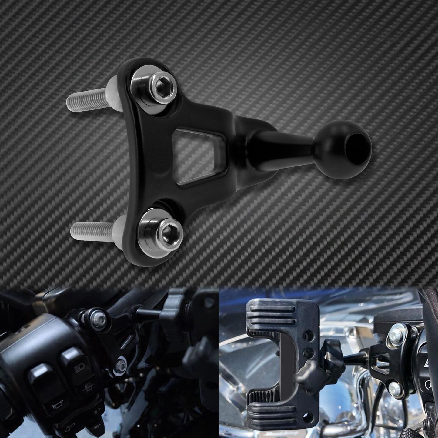 Suporte Universal para Celular para Guidão Suporte de Dispositivo Celular para Harley Touring Sportster Dyna Softail V-Rod