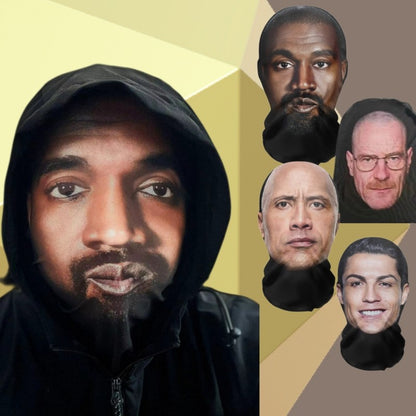 Full Face Visual Mesh Mask Party Horror Hood Simulation Kanye Mask Party Supplies Accs Cosplay Props Sunscreen Prevention