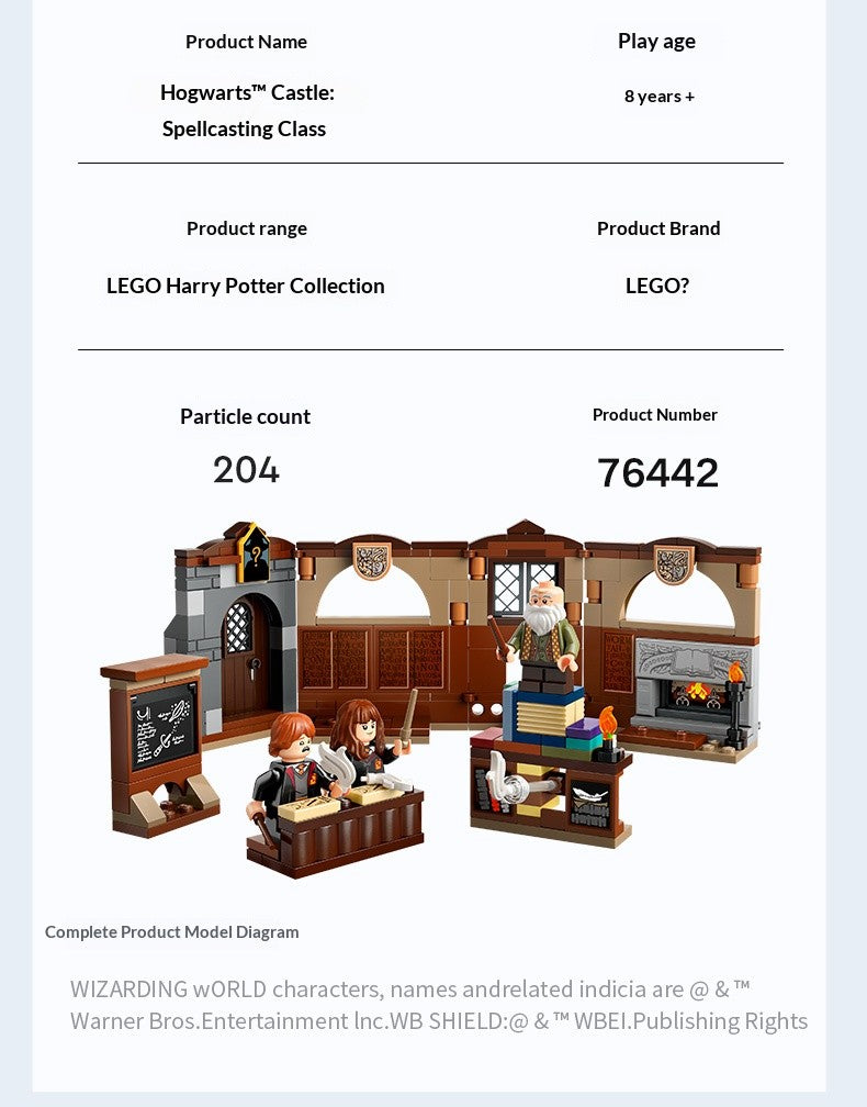 Blocos de montar Lego Castelo de Hogwarts 76445 Fênix de Dumbledore 76448 brinquedos infantis de montar presentes de Natal