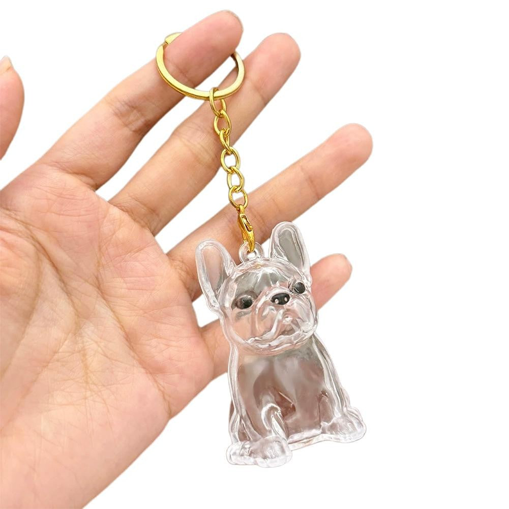 Dog Hair Collection Pendant Hair Storage Box Charm Pet Cute Keychains Clear Plastic Pet Hair Capsule Souvenirs DIY Gifts