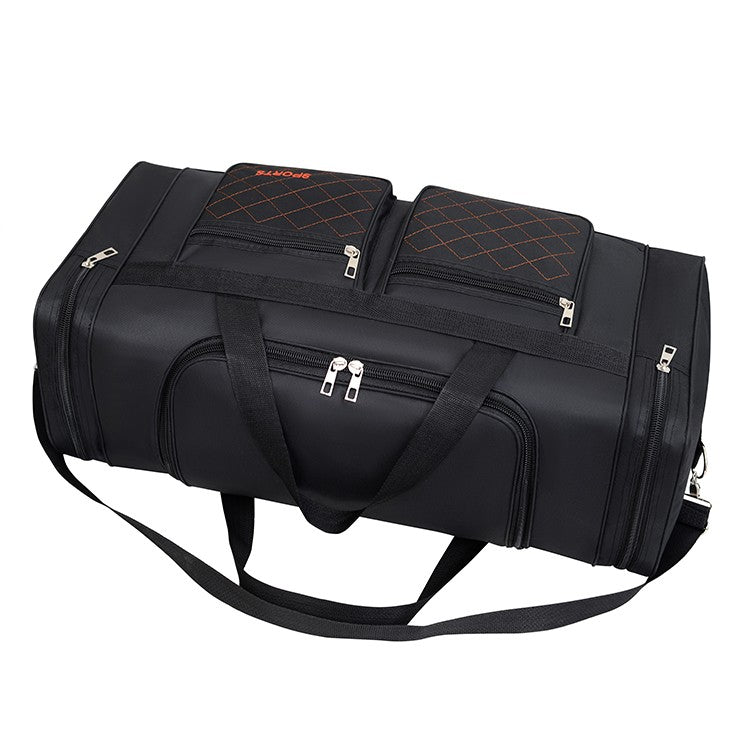 Men's Large Capacity Luggage Bag - Multi Pocket Travel Bag with Zipper Closure, Foldable Design, Ideal for Vacation and Sports E